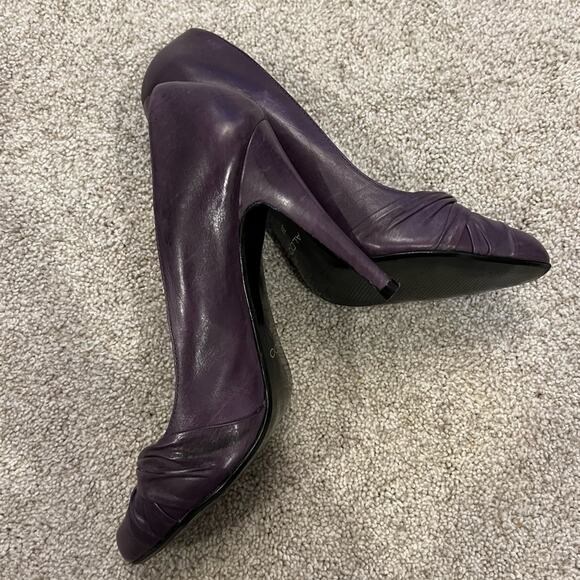 ALDO Purple Leather 4" Pump Heels Size 39 - Picture 8 of 14